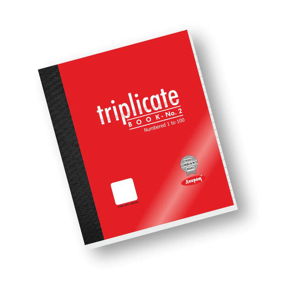 Anupam Triplicate Book with Carbon & Index Ruled Sheets Pad for Replicate-Record-Organize and Work Order Receipt Book - Image 6