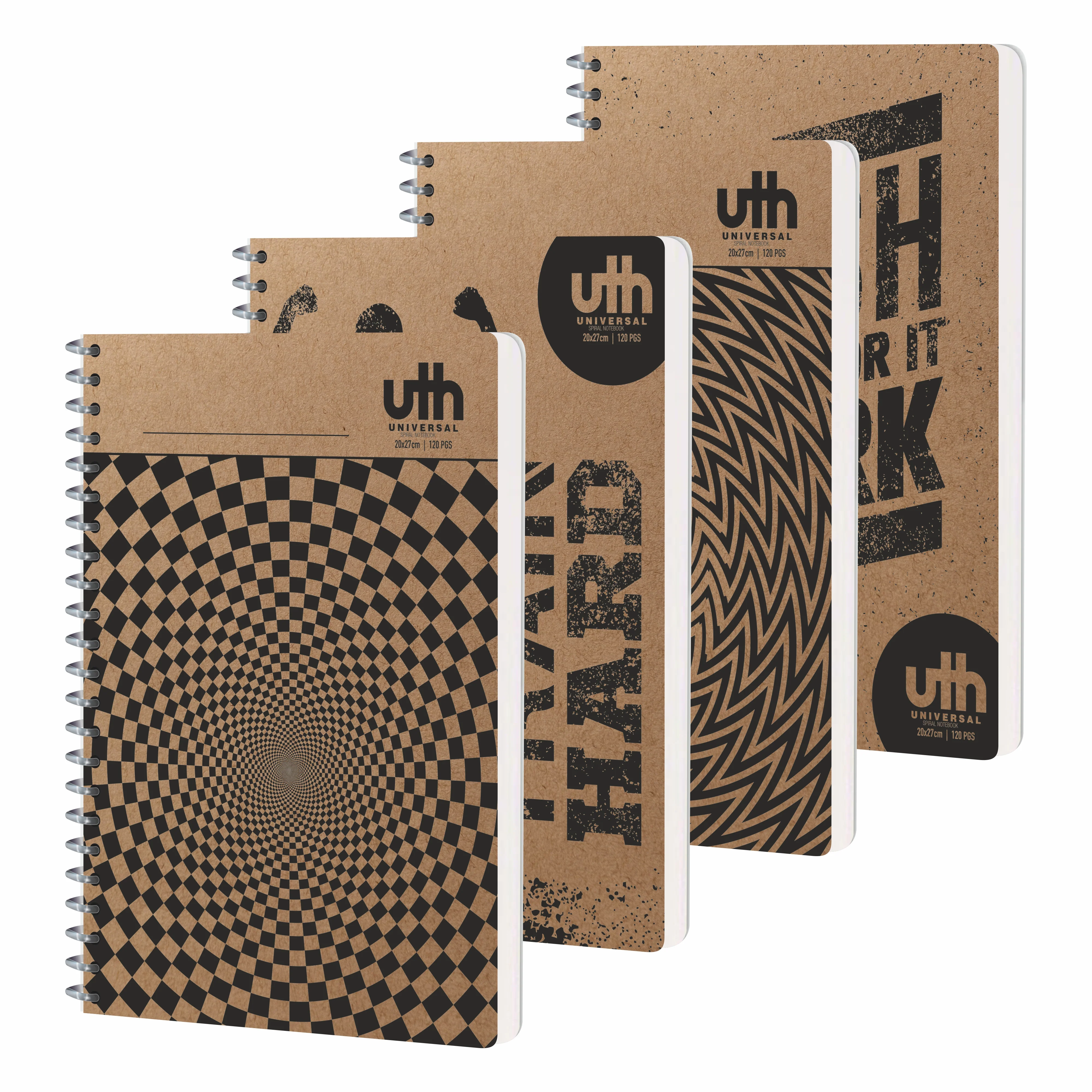 Anupam UTH Kraft Notebook-College Ruled/Plain Spiral Subject Notebook for School-Office, Writing Journal 22x27cm - 120 Pages - 70 GSM (Pack of 2) - Image 12