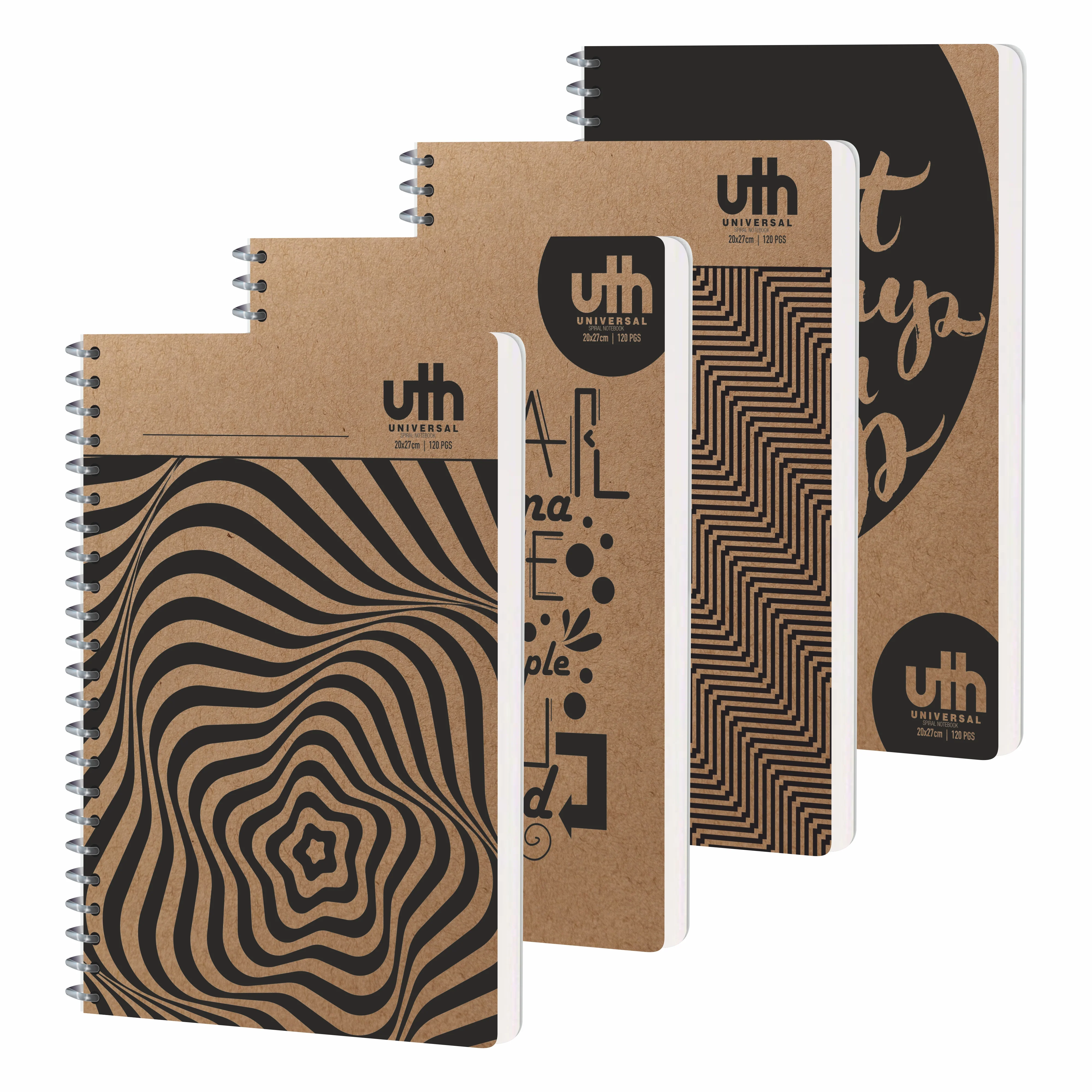 Anupam UTH Kraft Notebook-College Ruled/Plain Spiral Subject Notebook for School-Office, Writing Journal 22x27cm - 120 Pages - 70 GSM (Pack of 2) - Image 13