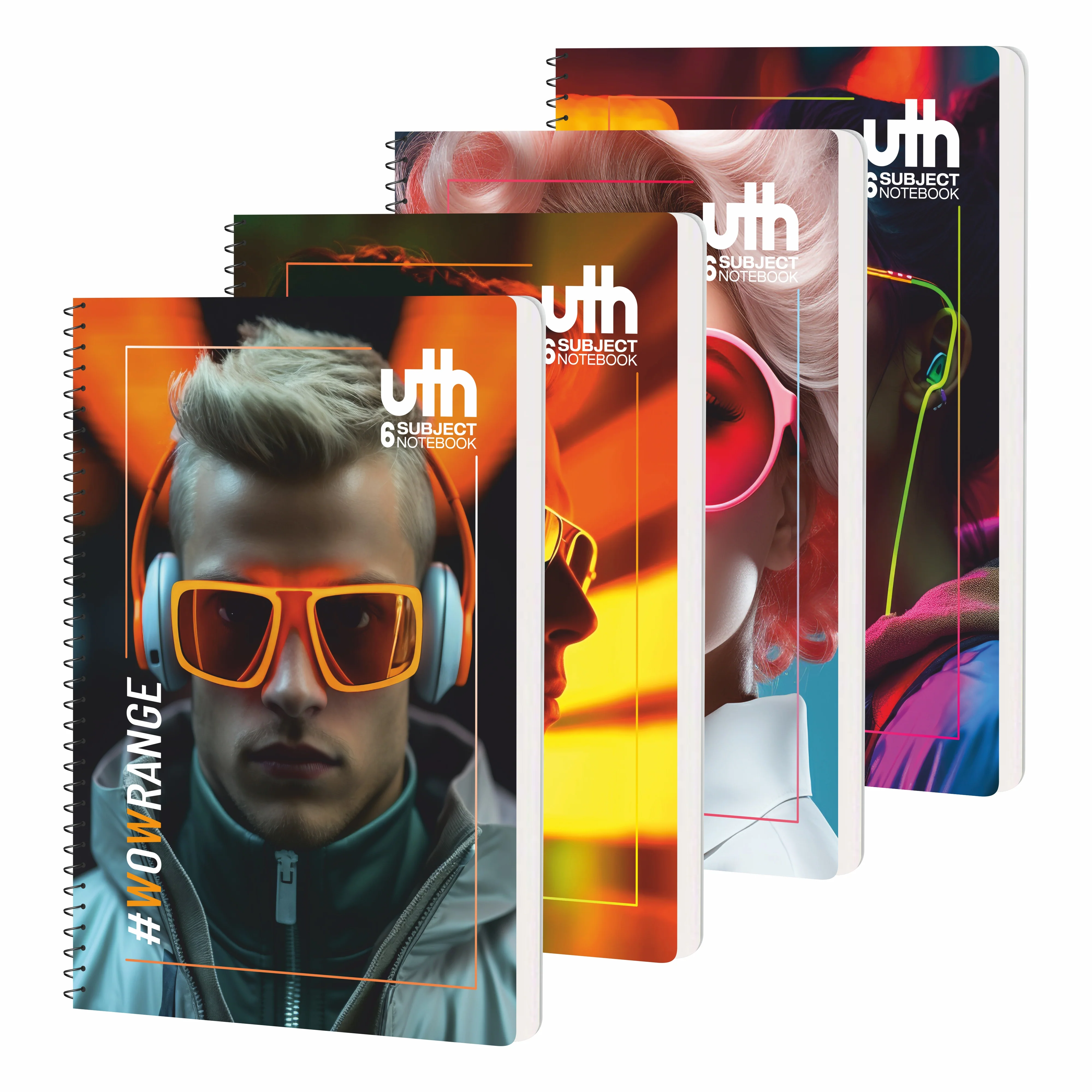 Anupam UTH Notebook – 300 Pages College Ruled/Plain Spiral 6 subject Notebook 70 GSM for Work-School Supplies-Office and Writing Journal – 22x27 cm - Image 15