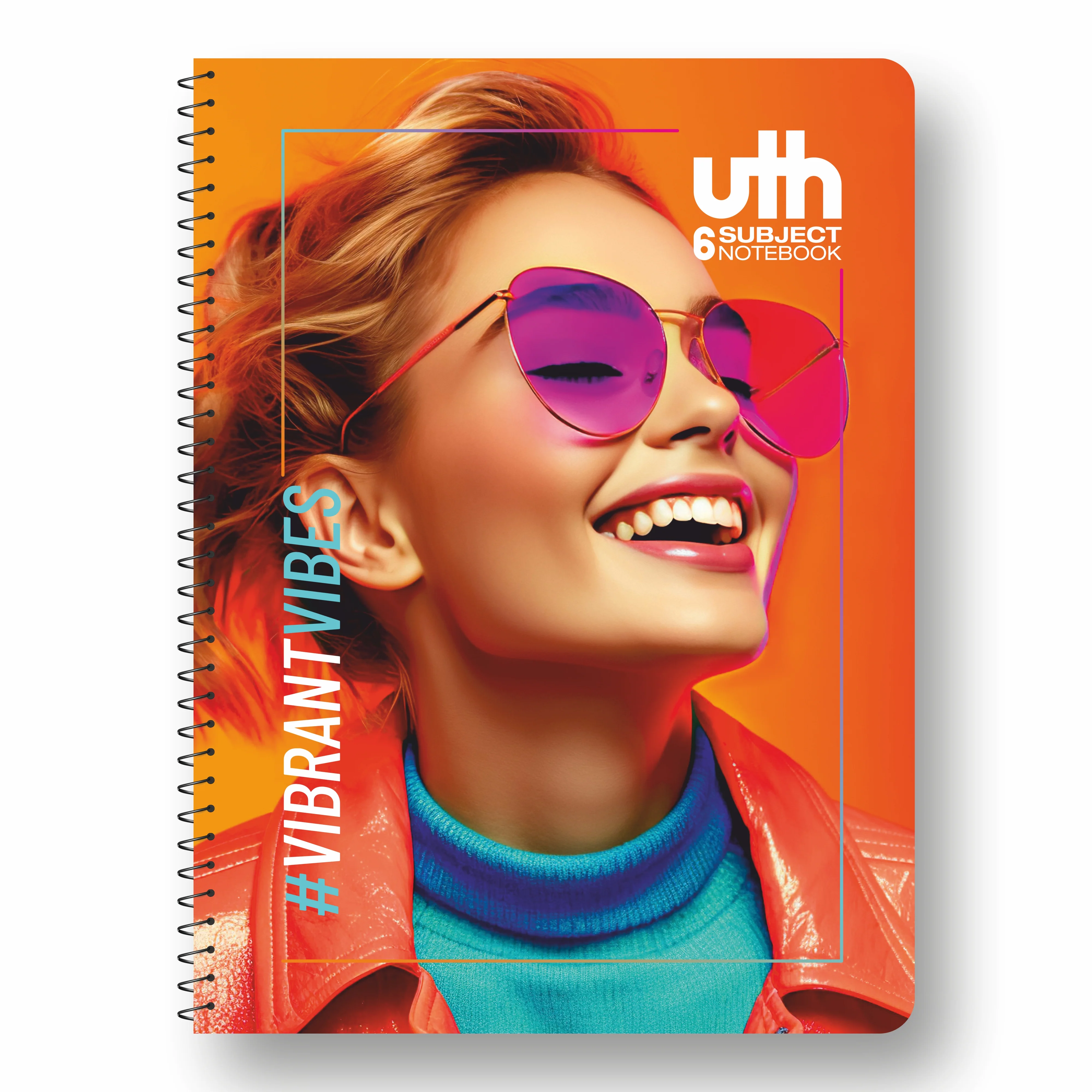 Anupam UTH Notebook – 300 Pages College Ruled/Plain Spiral 6 subject Notebook 70 GSM for Work-School Supplies-Office and Writing Journal – 22x27 cm - Image 9