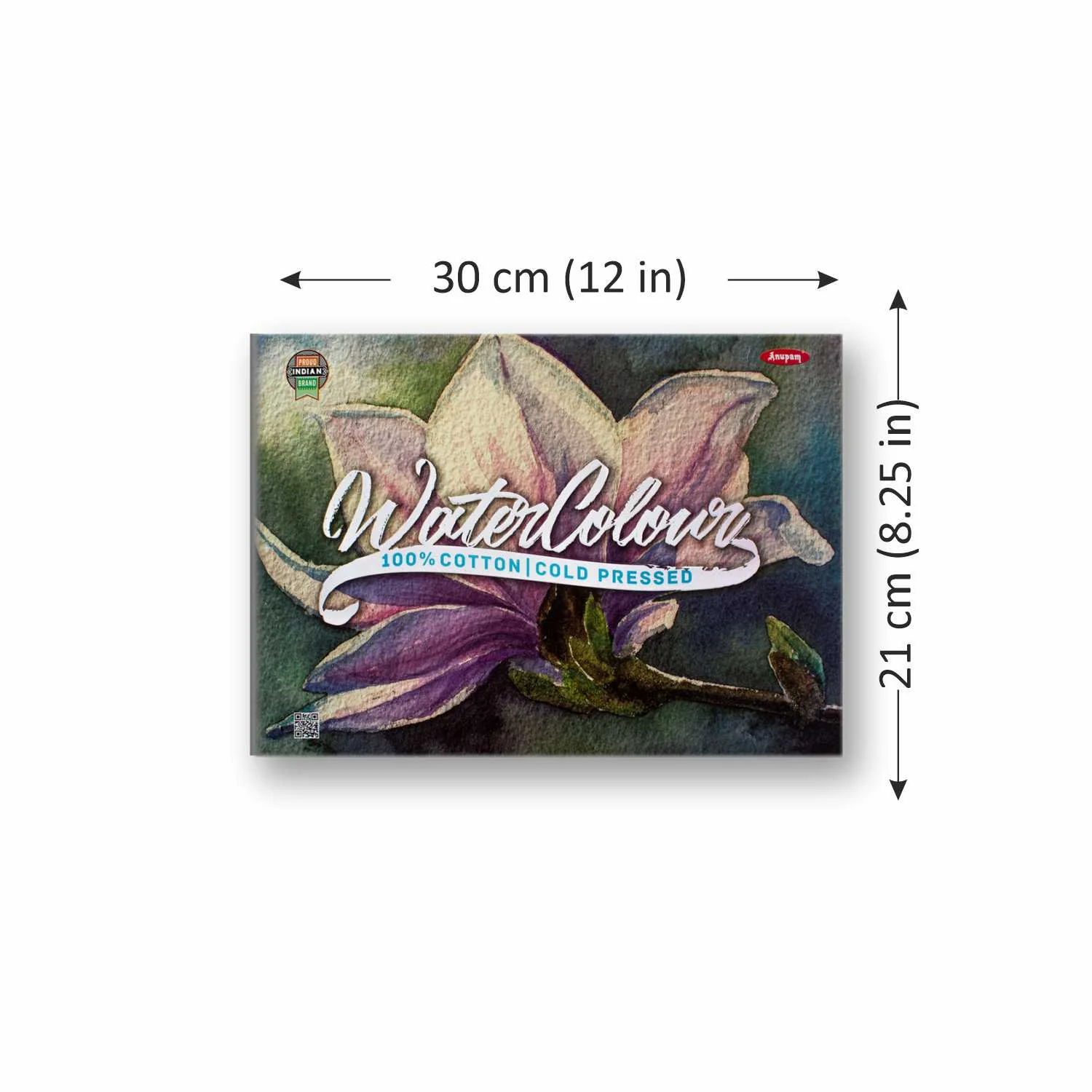 Anupam 100% Cotton Water Colour Paper Pad-Acid Free - Cold Pressed - 250 GSM - 15 Sheets - Image 3