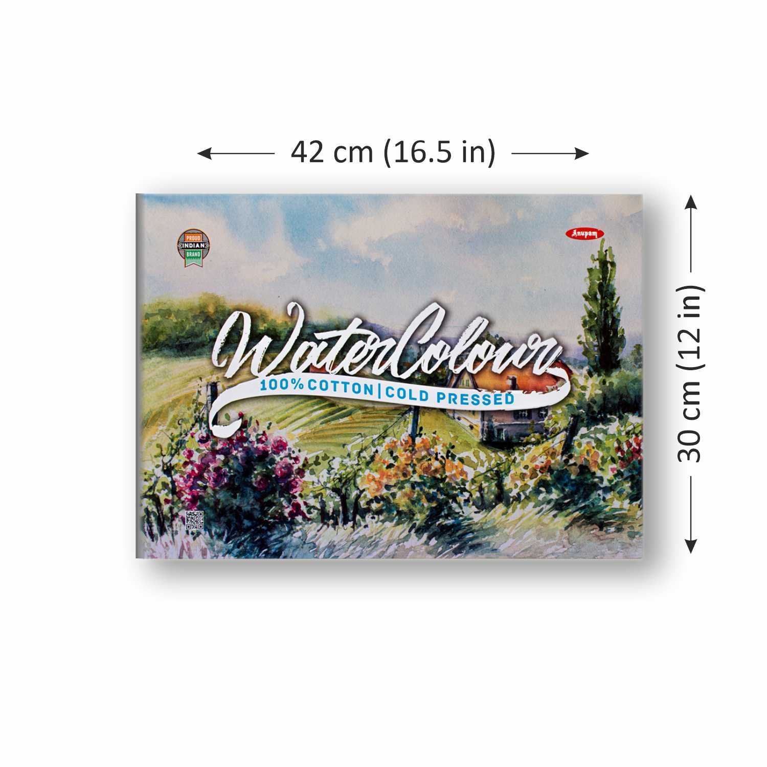 Anupam 100% Cotton Water Colour Paper Pad-Acid Free - Cold Pressed - 250 GSM - 15 Sheets - Image 4