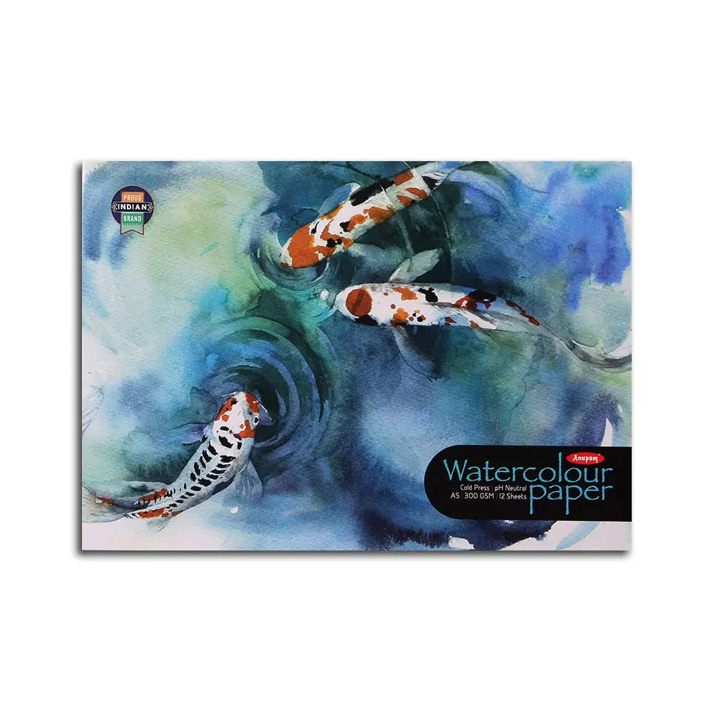 Anupam Watercolour Paper Pad / Book-Cold Pressed-Natural White(200 GSM & 300 GSM) - Image 8