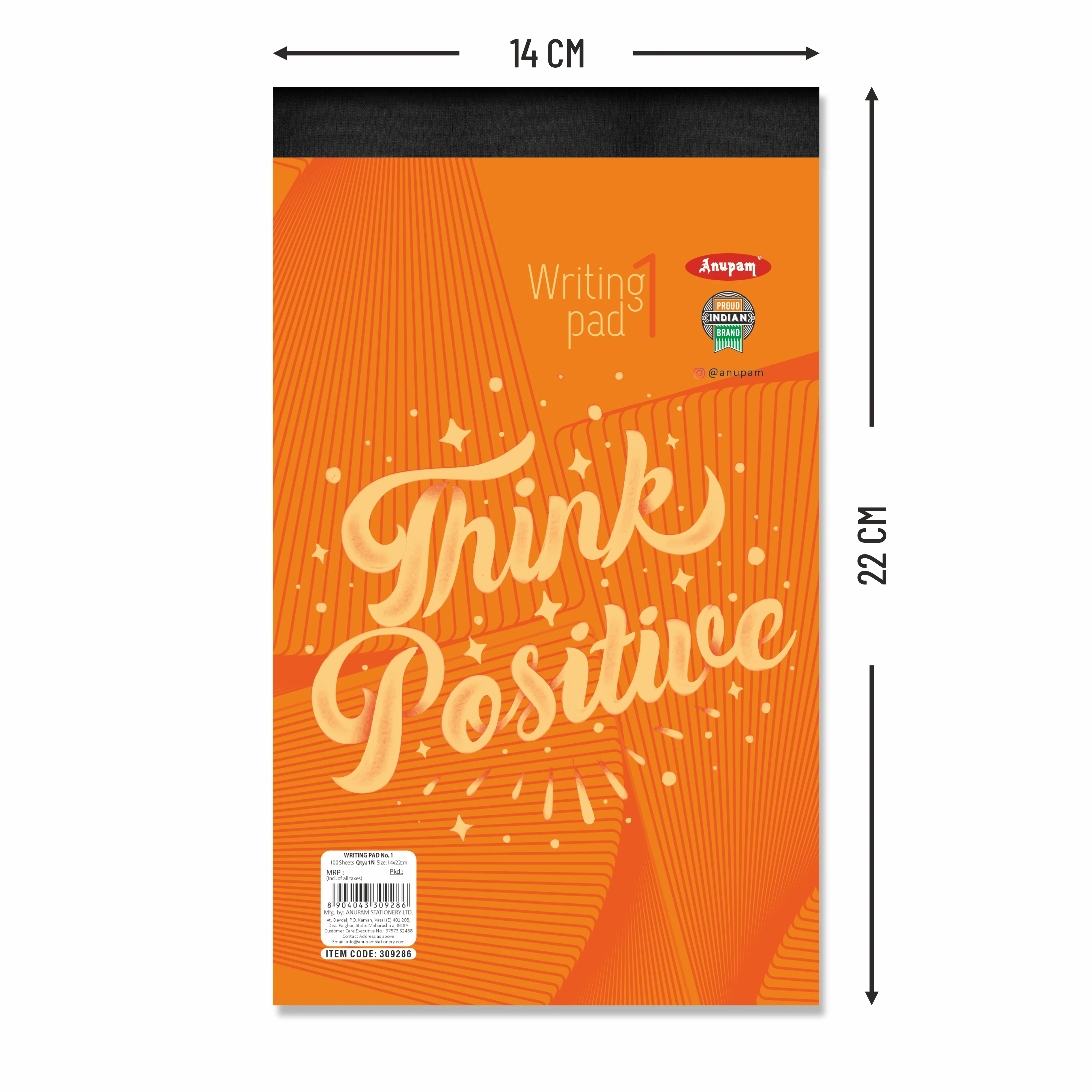 Anupam Writing Pad – Wide Ruled Lined Paper-80 GSM-Micro Perforated with Durable Cardboard Backing for School-College- Office - Image 33