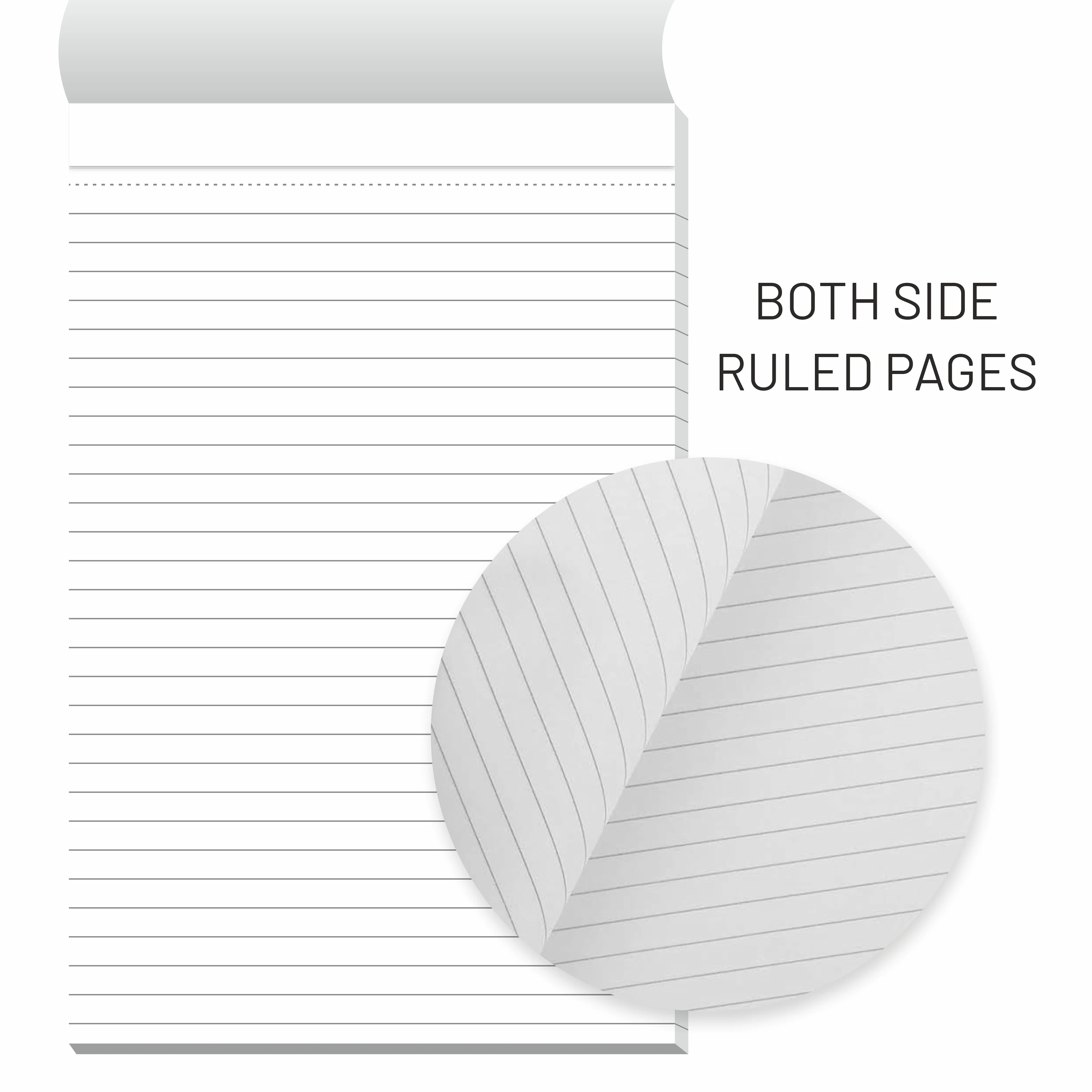 Anupam Writing Pad – Wide Ruled Lined Paper-80 GSM-Micro Perforated with Durable Cardboard Backing for School-College- Office - Image 5