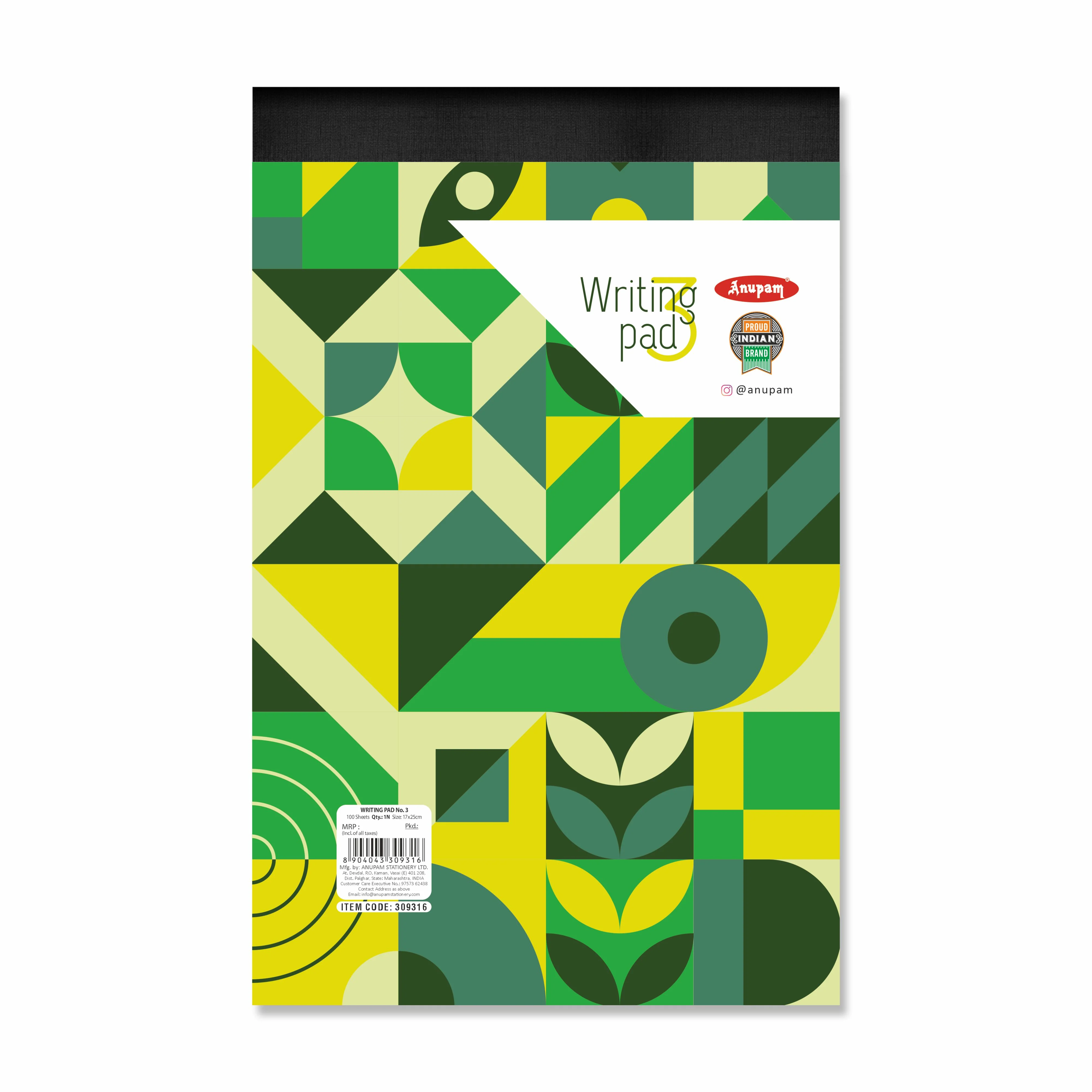 Anupam Writing Pad – Wide Ruled Lined Paper-80 GSM-Micro Perforated with Durable Cardboard Backing for School-College- Office - Image 50