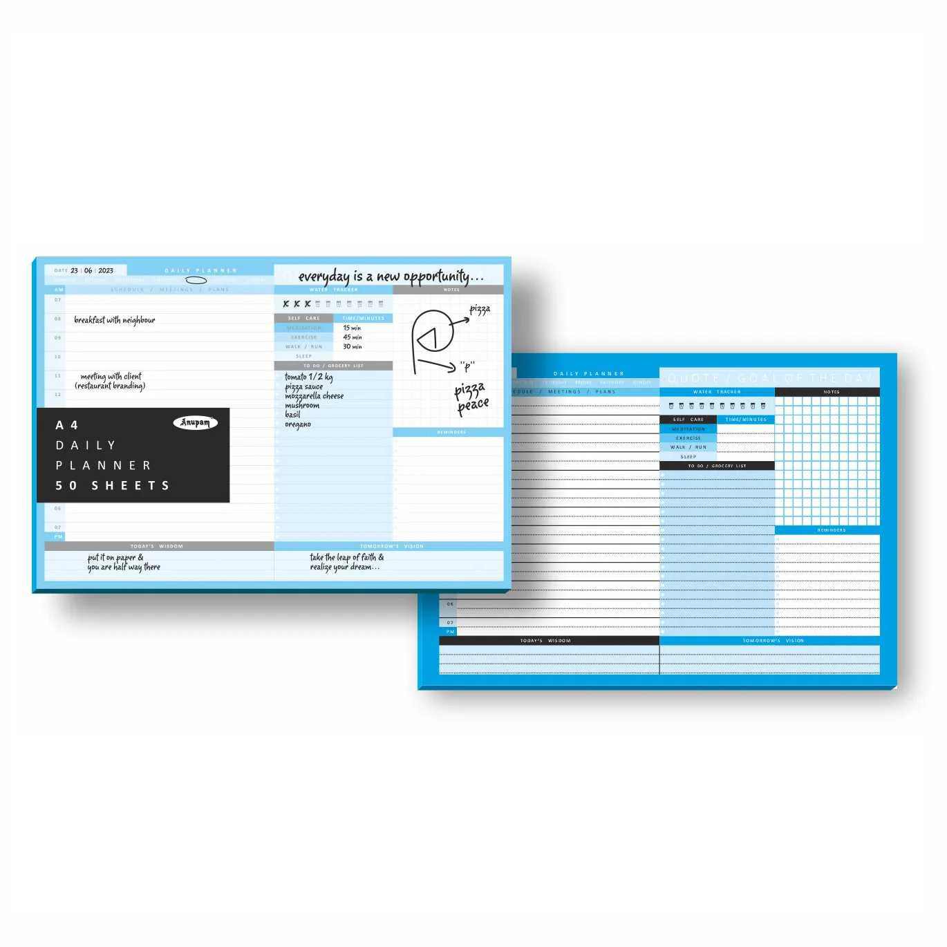 Anupam Daily Planning Pad Desk Planner Notepad - 50 Sheets - Image 3
