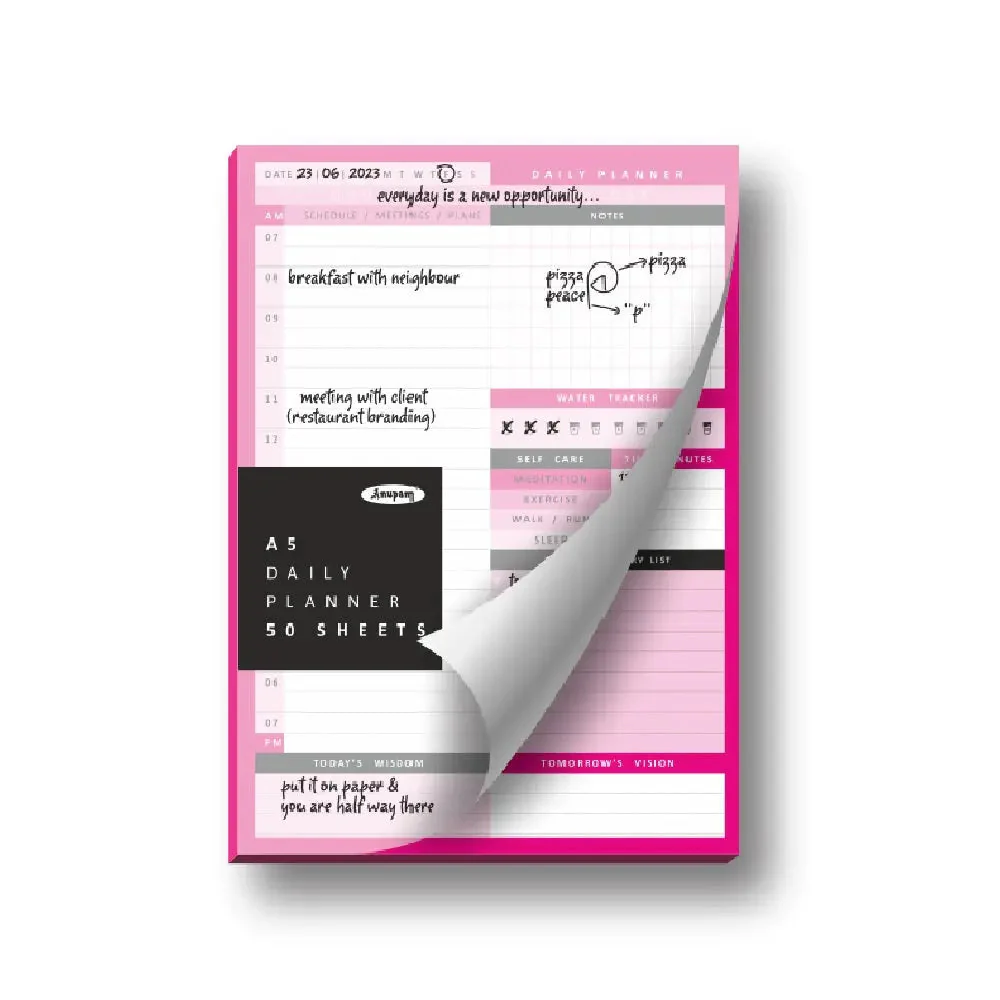 Anupam Daily Planning Pad Desk Planner Notepad - 50 Sheets - Image 4
