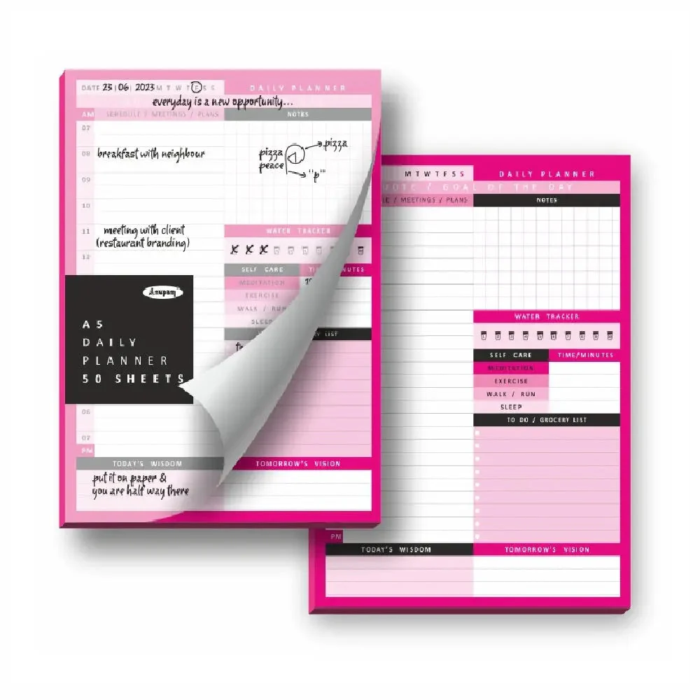 Anupam Daily Planning Pad Desk Planner Notepad - 50 Sheets - Image 6
