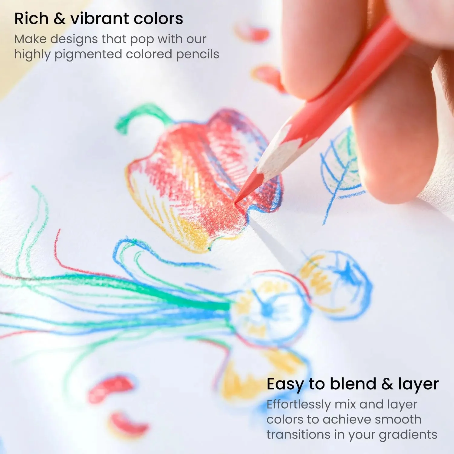 ARTEZA Classic Assorted Colored Pencils Set of 72 - Image 5