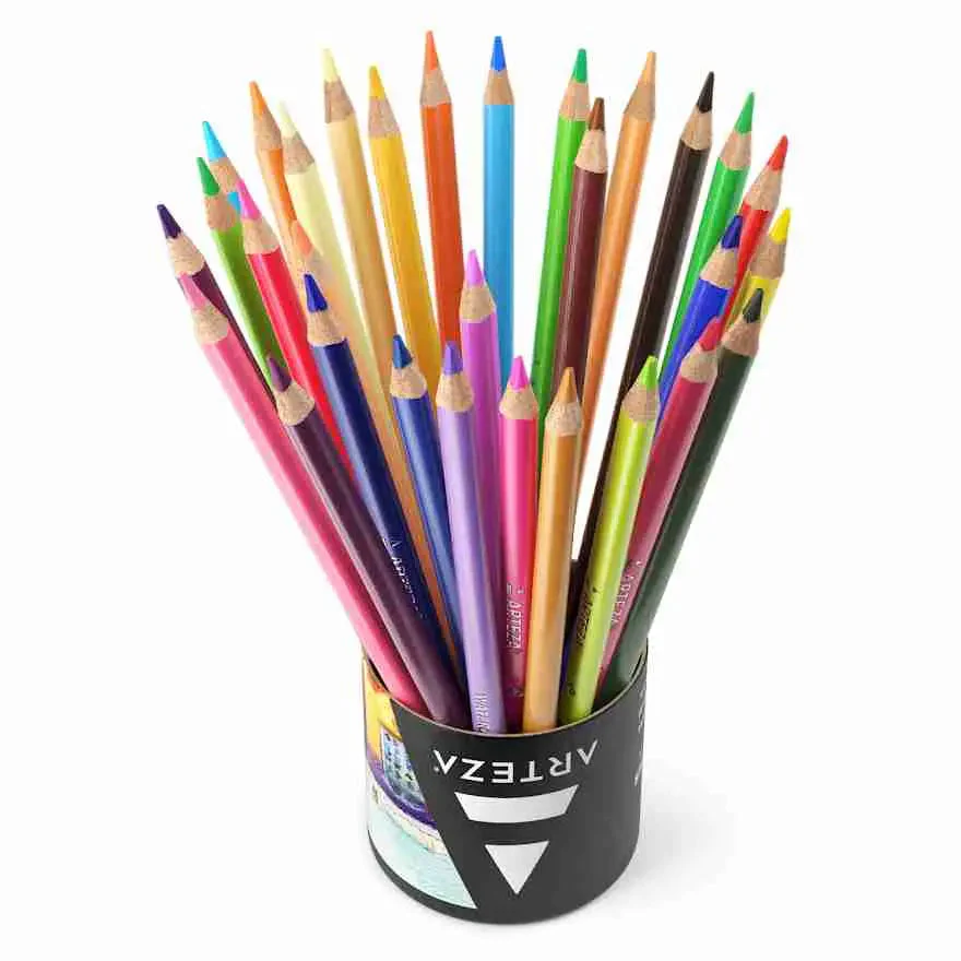 ARTEZA Classic Watercolour Coloured Pencils Set of 48 - Image 3