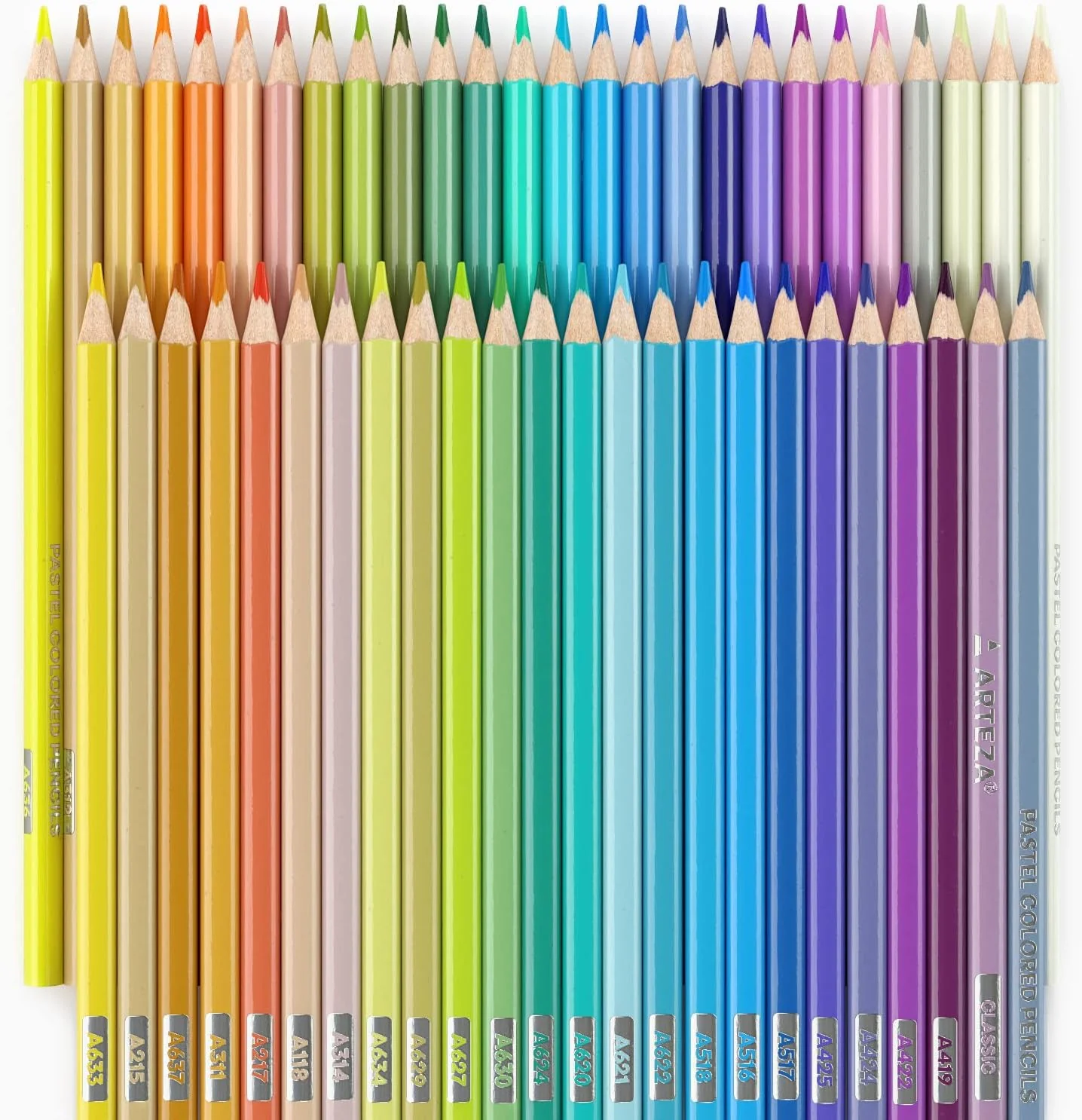 ARTEZA Colored Pencils Sets Of 50 Triangular Grip, Pre-Sharpened Pencils Set - Image 6