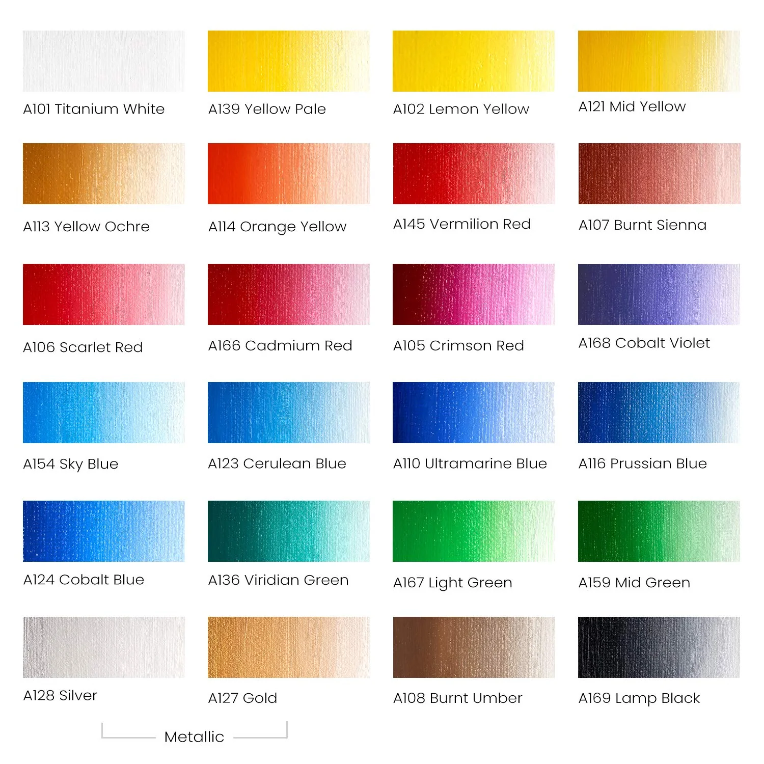 ARTEZA Oil Paint, Set of 24 Colors/Tubes (24x12ml/0.4oz) with Storage Box, Rich Pigments, Vibrant, Non Toxic Paints - Image 3