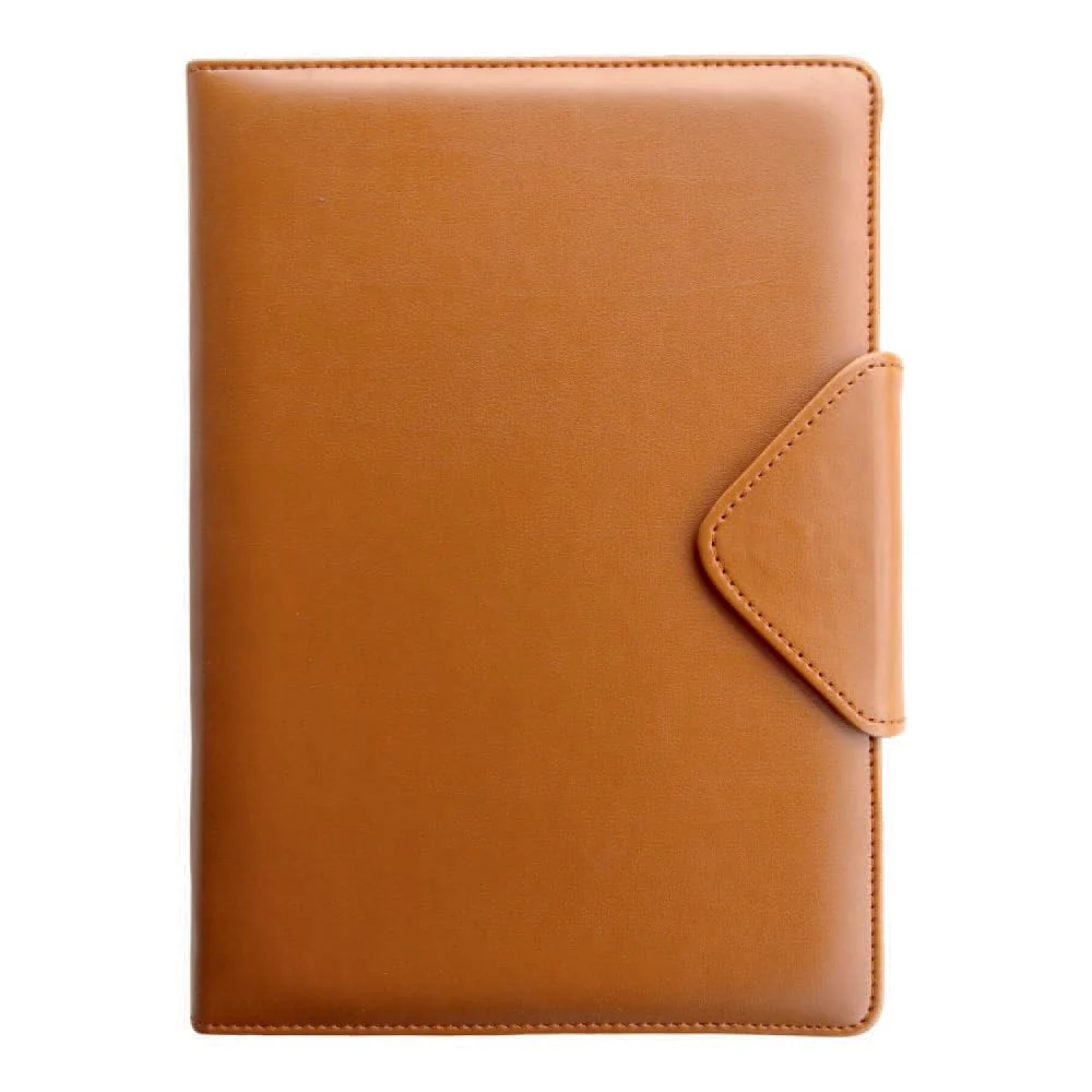 Anupam Flynn Ruled Journal Notebook 192 Pages 80Gsm - Spongy Leather Textured PU Cover with Magnetic Closure - Image 3