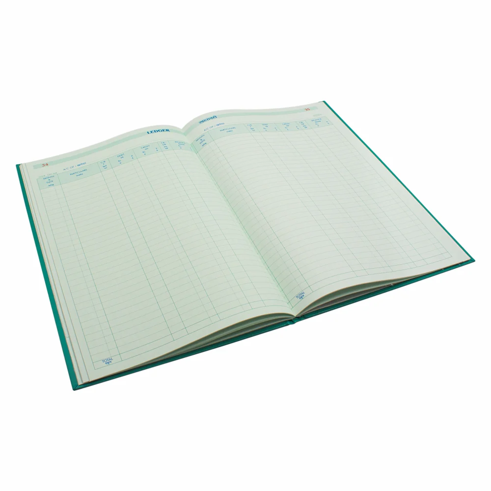 Anupam Ledger Khata-Ledger Paper-100 GSM-Hard Bound Cover for Long Durability-Warehouse and Factory (008) - Image 2