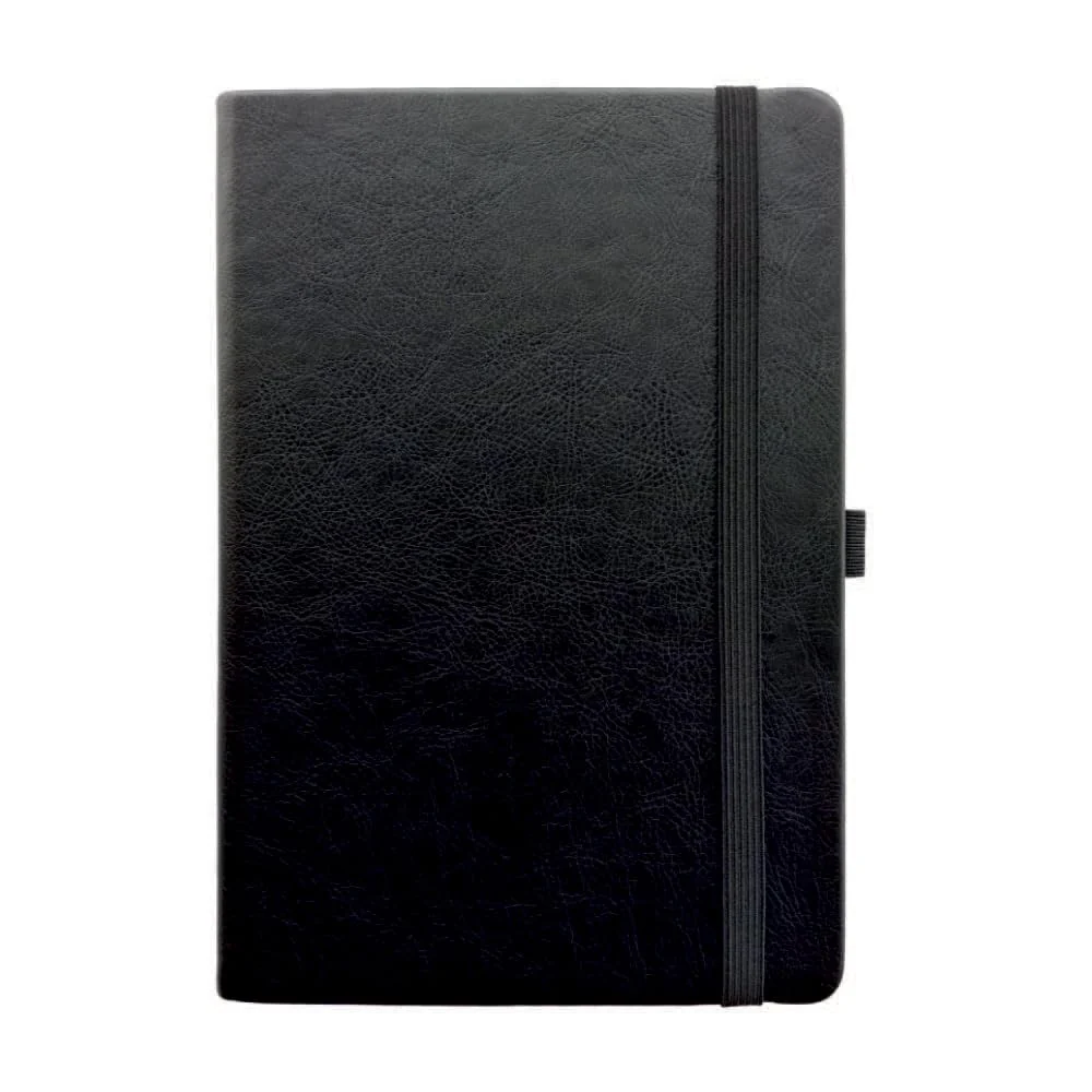 Anupam Primo A5 Ruled Journal Notebook 192 Pages 80Gsm Lined Notebook Raw Leather PU Cover - Image 8
