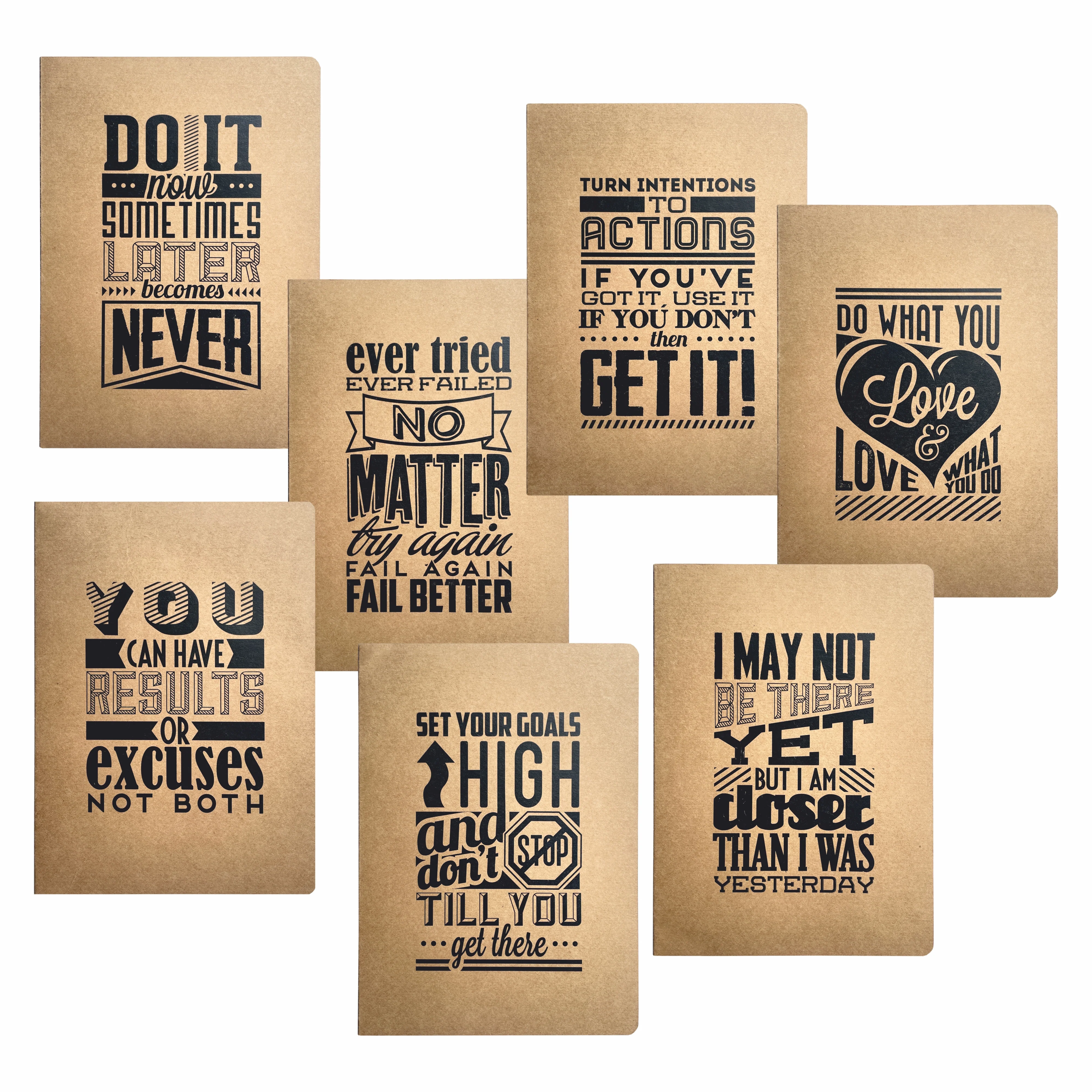REK Journal Recycled and Eco-friendly Kraft Cover College Ruled Notebook - 80 Gsm - 160 Pages (Pack) - Image 14