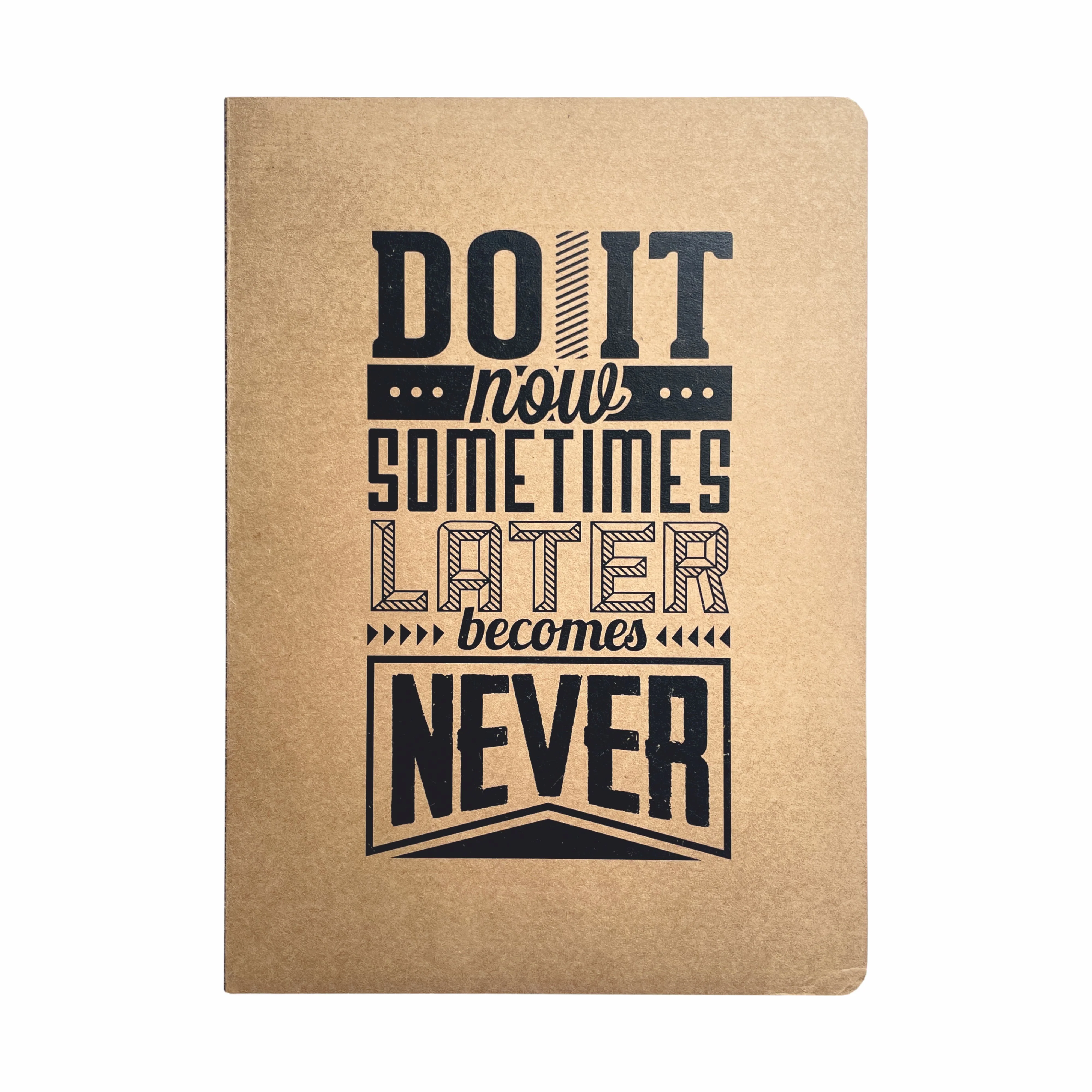 REK Journal Recycled and Eco-friendly Kraft Cover College Ruled Notebook - 80 Gsm - 160 Pages (Pack) - Image 2