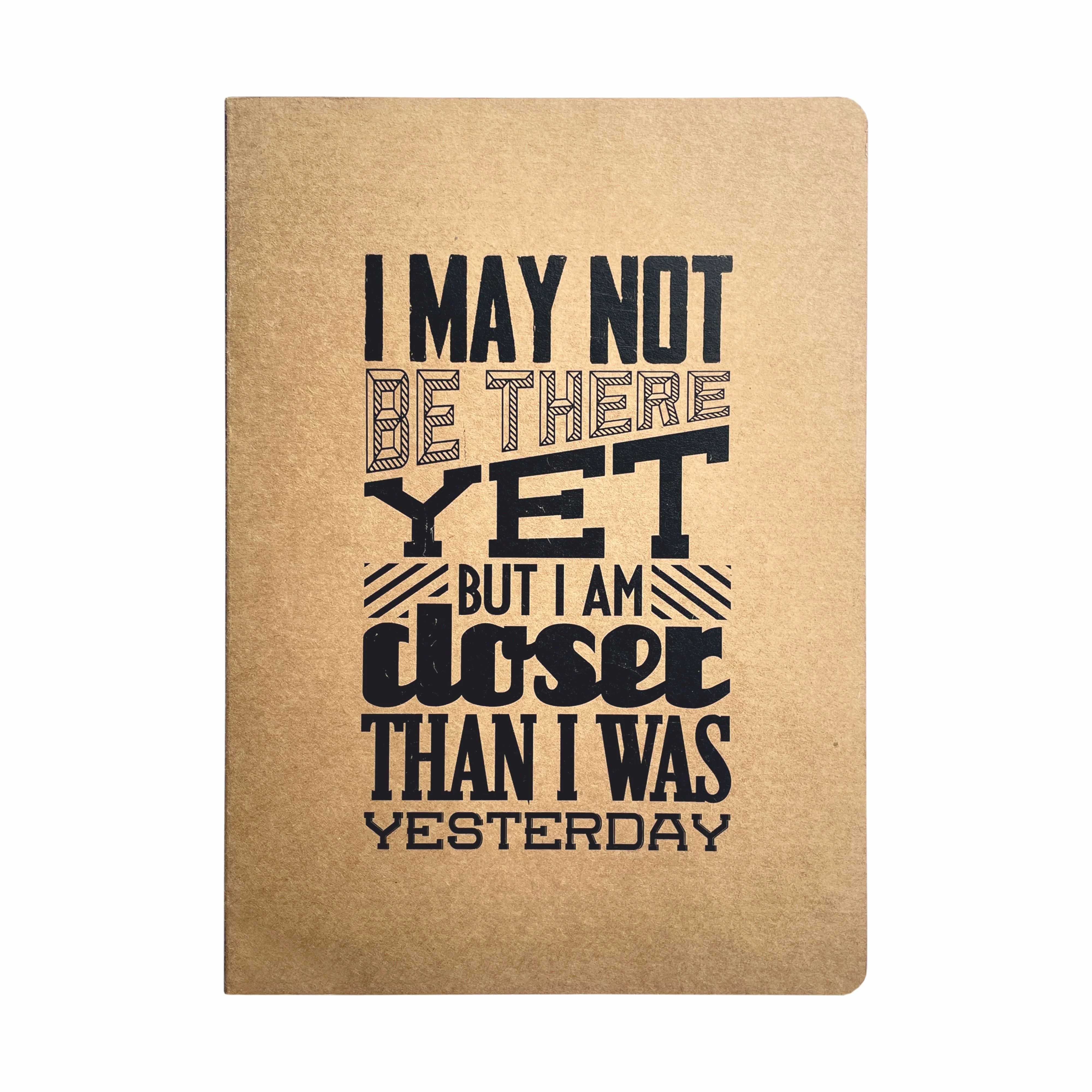 REK Journal Recycled and Eco-friendly Kraft Cover College Ruled Notebook - 80 Gsm - 160 Pages (Pack) - Image 3