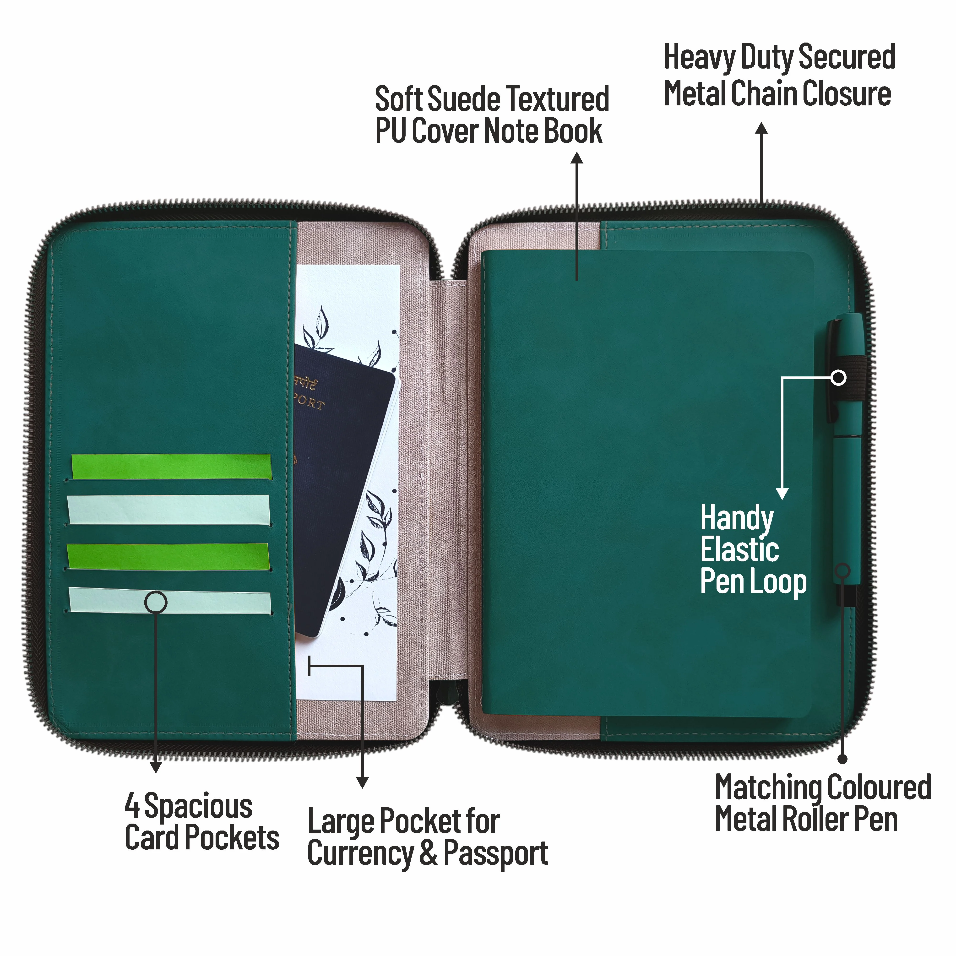 Anupam Volt Elegance Redefined A5 Journal | 160 Pages, 100 GSM Premium Paper | Magnetic Closure, Lay flat, Water & Bill Tracker, Monthly & Yearly Planner - Image 13
