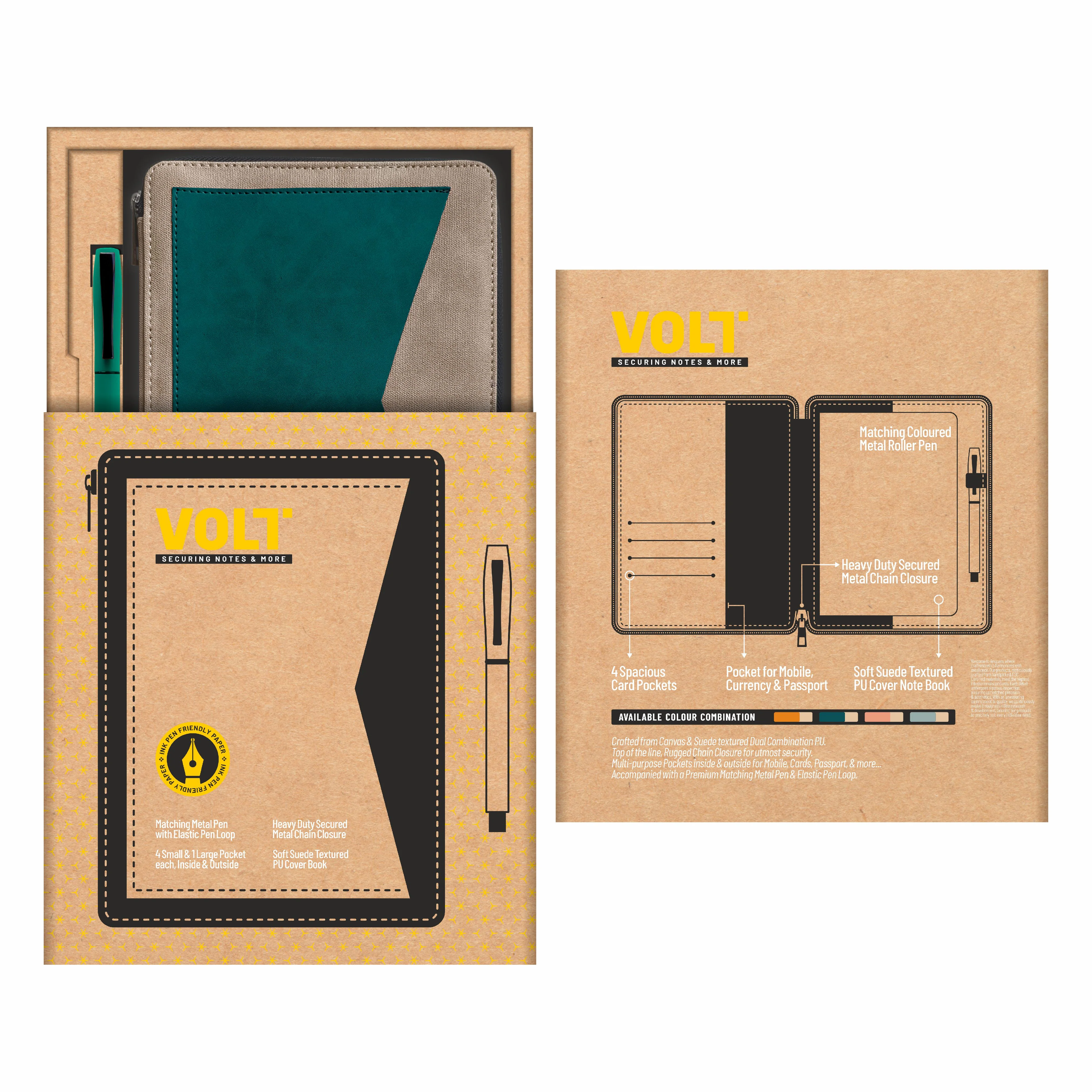 Anupam Volt Elegance Redefined A5 Journal | 160 Pages, 100 GSM Premium Paper | Magnetic Closure, Lay flat, Water & Bill Tracker, Monthly & Yearly Planner - Image 14